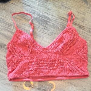 Free people Elegant coral Lace Bralette